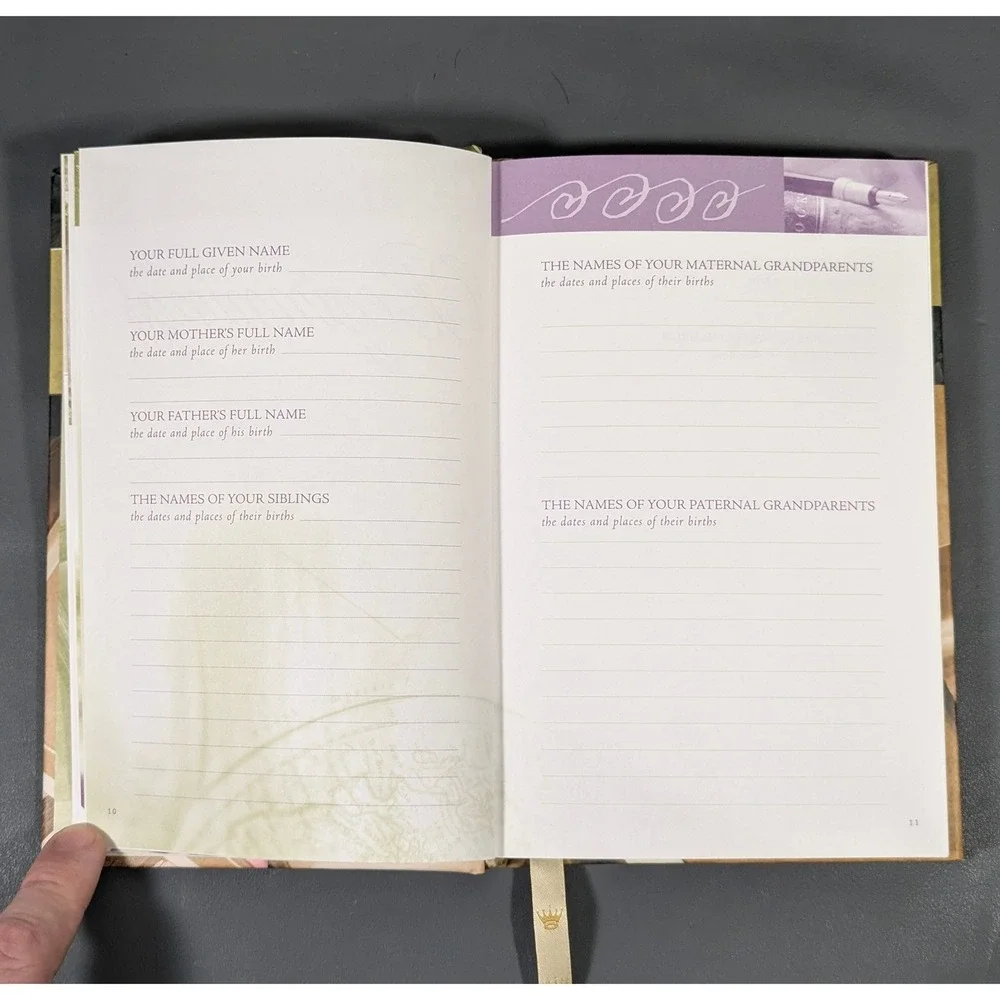 Hallmark A Grandparents Legacy Guided Memory Journal Hardcover Life Story Book